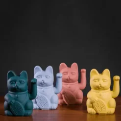 Glückskatze / Winkekatze mint