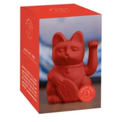 Glückskatze / Winkekatze rot