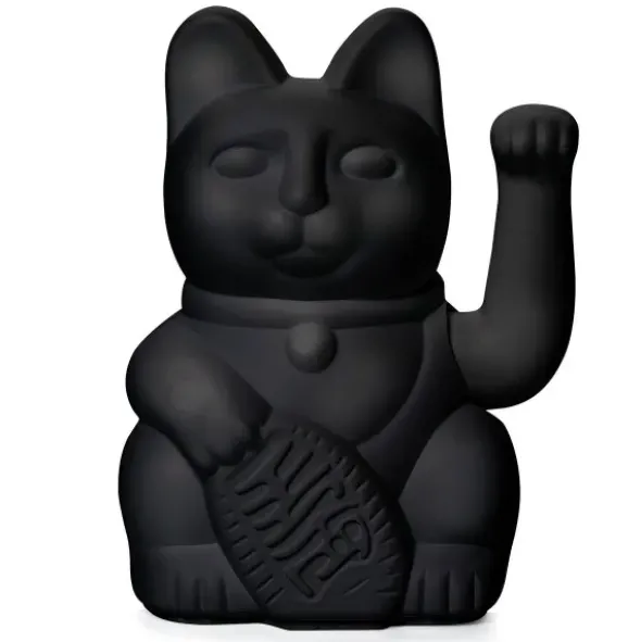 Glückskatze / Winkekatze schwarz