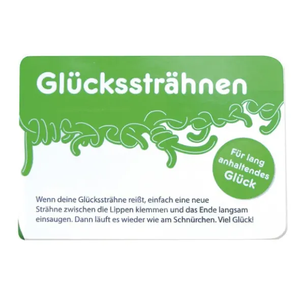 Glückssträhnen / Schachtel mit Fruchtgummischnüren