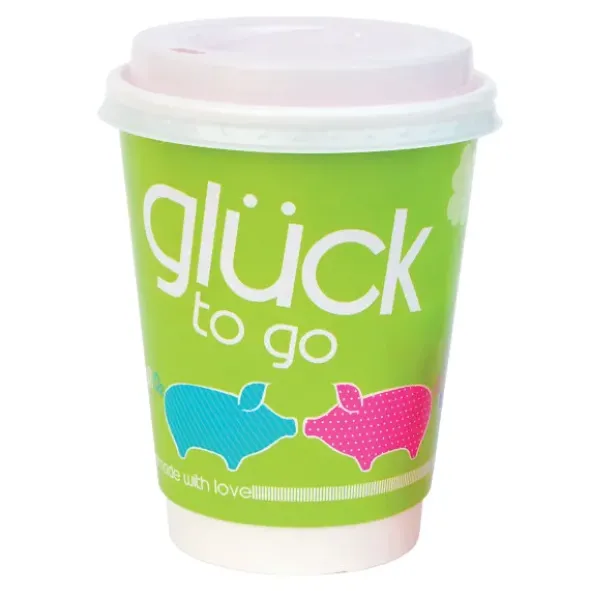 Glück to go Becher - Schweinchen