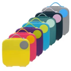 Große Kinderlunchbox mit 4 Fächern 2000 ml - blau