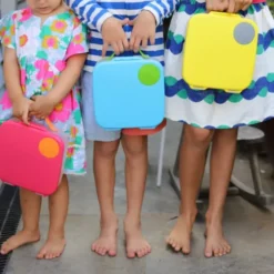 Große Kinderlunchbox mit 4 Fächern 2000 ml - blau