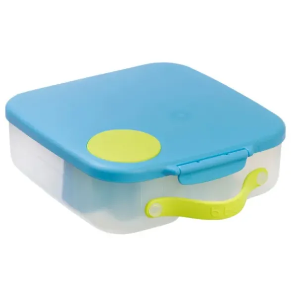 Große Kinderlunchbox mit 4 Fächern 2000 ml - blau