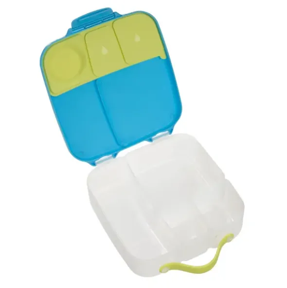 Große Kinderlunchbox mit 4 Fächern 2000 ml - blau