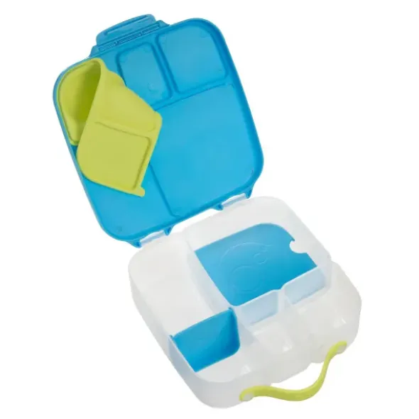 Große Kinderlunchbox mit 4 Fächern 2000 ml - blau