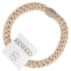 Haargummi KKNEKKI - beige glitter