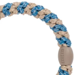 Haargummi KKNEKKI - blau beige glitter gestreift