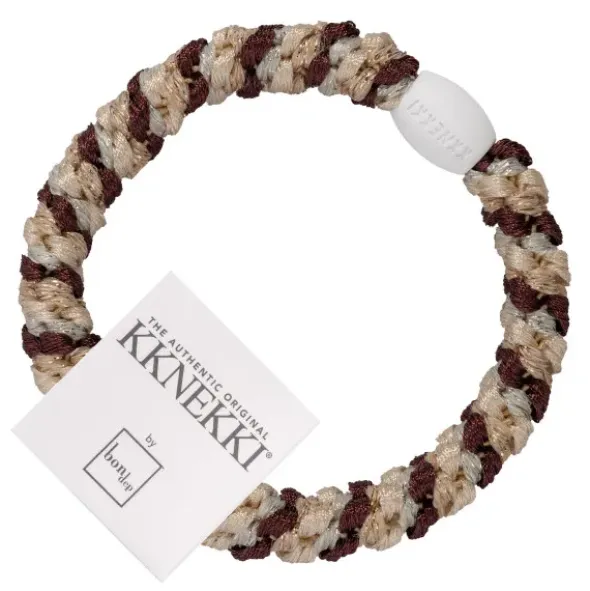 Haargummi KKNEKKI - braun beige glitter, gestreift