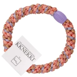 Haargummi KKNEKKI - coral lavendel glitter