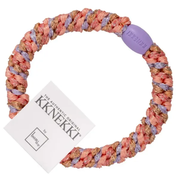 Haargummi KKNEKKI - coral lavendel glitter