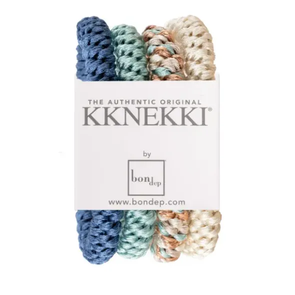 Haargummi KKNEKKI 4er-Set Bundle 13 - türkis blau & creme weiß
