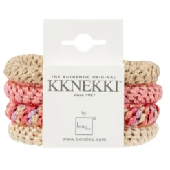 Haargummi KKNEKKI 4er-Set Bundle 61 - beige & rosa