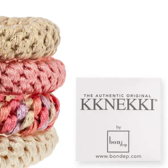 Haargummi KKNEKKI 4er-Set Bundle 61 - beige & rosa