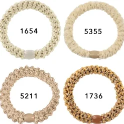 Haargummi KKNEKKI 4er-Set Bundle 41 - creme & beige