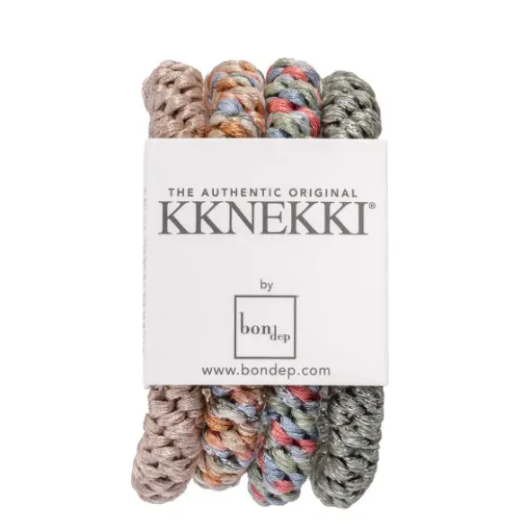Haargummi KKNEKKI 4er-Set Bundle 21 - beige, lindgrün & bunt