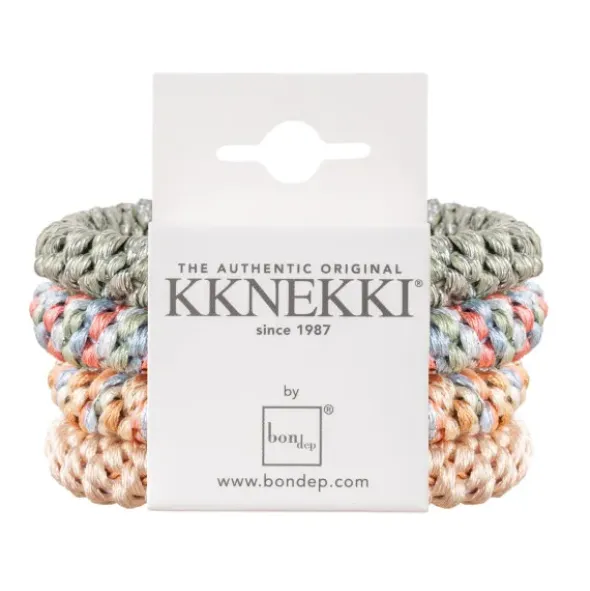 Haargummi KKNEKKI 4er-Set Bundle 21 - beige, lindgrün & bunt