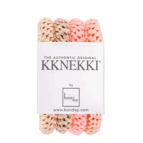 Haargummi KKNEKKI 4er-Set Bundle 63 - melone & beige