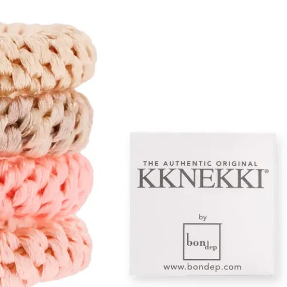 Haargummi KKNEKKI 4er-Set Bundle 63 - melone & beige