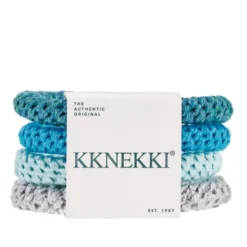 Haargummi KKNEKKI 4er-Set Bundle 64 - türkis & silber