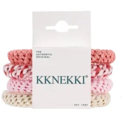 Haargummi KKNEKKI 4er-Set Bundle 62 - altrosa & creme