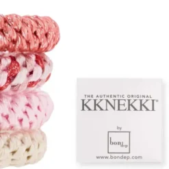 Haargummi KKNEKKI 4er-Set Bundle 62 - altrosa & creme