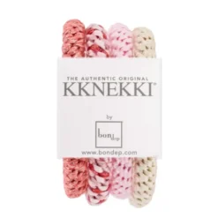 Haargummi KKNEKKI 4er-Set Bundle 62 - altrosa & creme