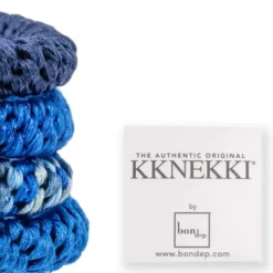 Haargummi KKNEKKI 4er-Set Bundle 60 - blau