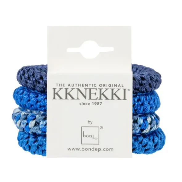 Haargummi KKNEKKI 4er-Set Bundle 60 - blau
