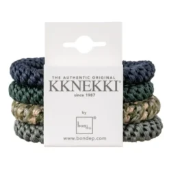Haargummi KKNEKKI 4er-Set Bundle 32 - grün und blau