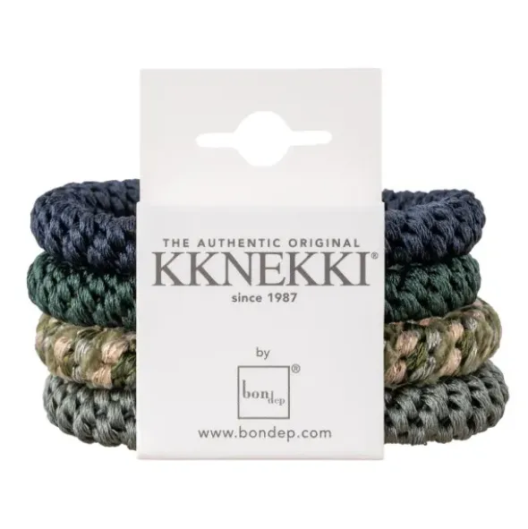 Haargummi KKNEKKI 4er-Set Bundle 32 - grün und blau