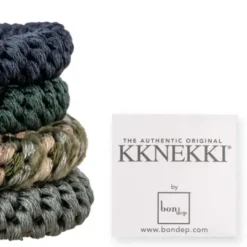 Haargummi KKNEKKI 4er-Set Bundle 32 - grün und blau
