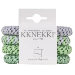 Haargummi KKNEKKI 4er-Set Bundle 47 - hellgrün & grau