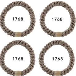 Haargummi KKNEKKI 4er-Set Bundle 24 - braun
