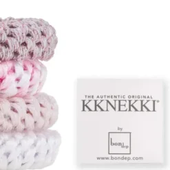 Haargummi KKNEKKI 4er-Set Bundle 49 - rosa & weiß