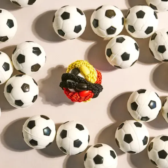 Haargummi KKNEKKI 3er-Set Deutschland schwarz, rot, gold