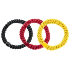 Haargummi KKNEKKI 3er-Set Deutschland schwarz, rot, gold