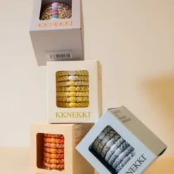 Haargummi KKNEKKI 8er-Set Geschenkbox - Sky Edition blau