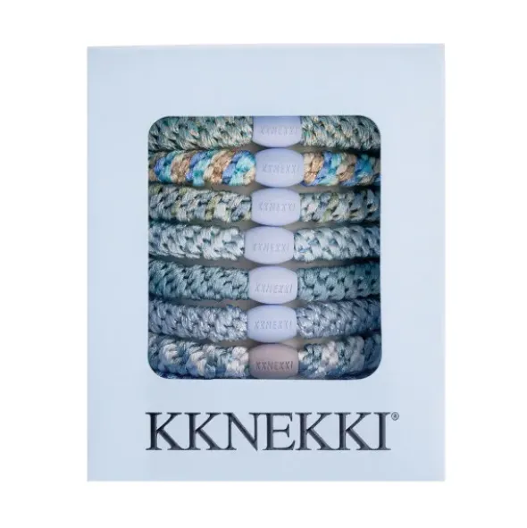 Haargummi KKNEKKI 8er-Set Geschenkbox - Sky Edition blau