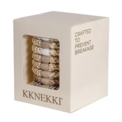 Haargummi KKNEKKI 8er-Set Geschenkbox - Creme Edition