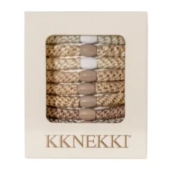 Haargummi KKNEKKI 8er-Set Geschenkbox - Creme Edition