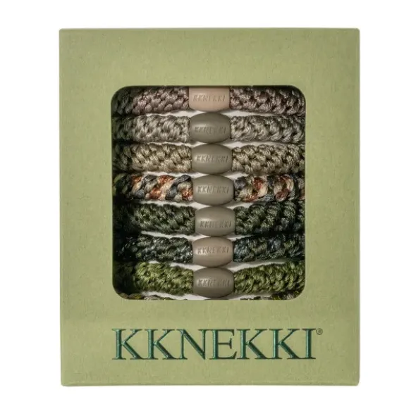Haargummi KKNEKKI 8er-Set Geschenkbox - Green Edition