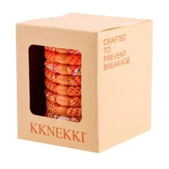 Haargummi KKNEKKI 8er-Set Geschenkbox - Sunset Edition orange