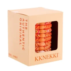 Haargummi KKNEKKI 8er-Set Geschenkbox - Sunset Edition orange