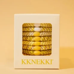 Haargummi KKNEKKI 8er-Set Geschenkbox - Butter Edition gelb