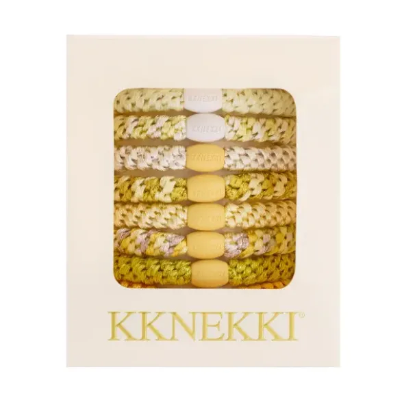 Haargummi KKNEKKI 8er-Set Geschenkbox - Butter Edition gelb