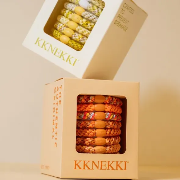 Haargummi KKNEKKI 8er-Set Geschenkbox - Butter Edition gelb