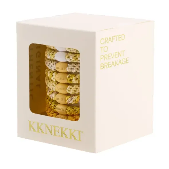 Haargummi KKNEKKI 8er-Set Geschenkbox - Butter Edition gelb