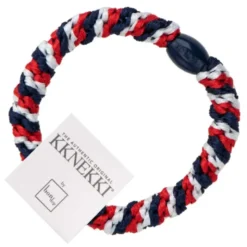Haargummi KKNEKKI Flag - Frankreich / England UK / Niederlande / Norwegen rot, weiß, blau