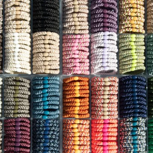 Haargummi KKNEKKI Lace - silbergrau glitter